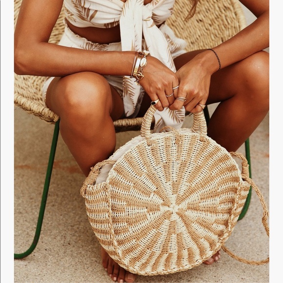 Billabong x sincerely Jules straw beach bag - Picture 2 of 5